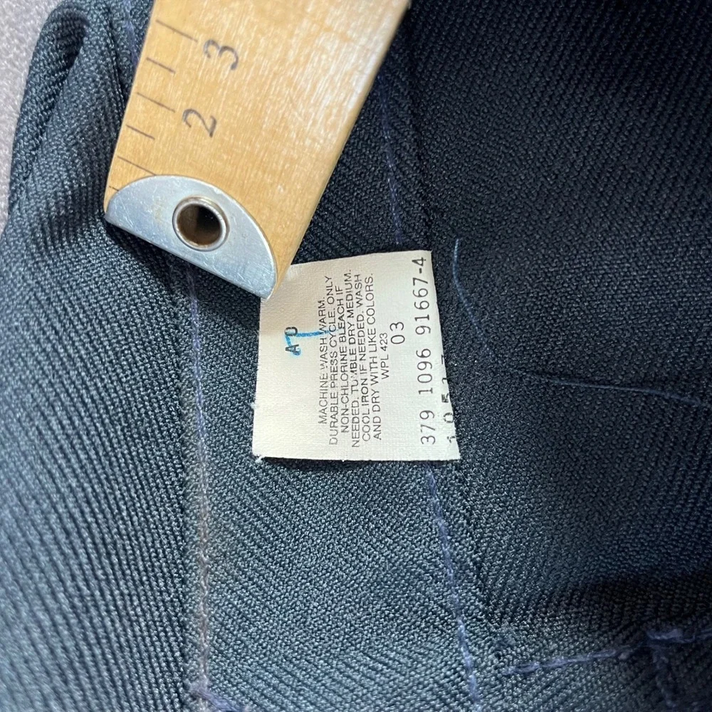 Levi's Sta-Prest Trousers Mens 31x34 Dark Blue Vintage 90s Made in USA 517 Style